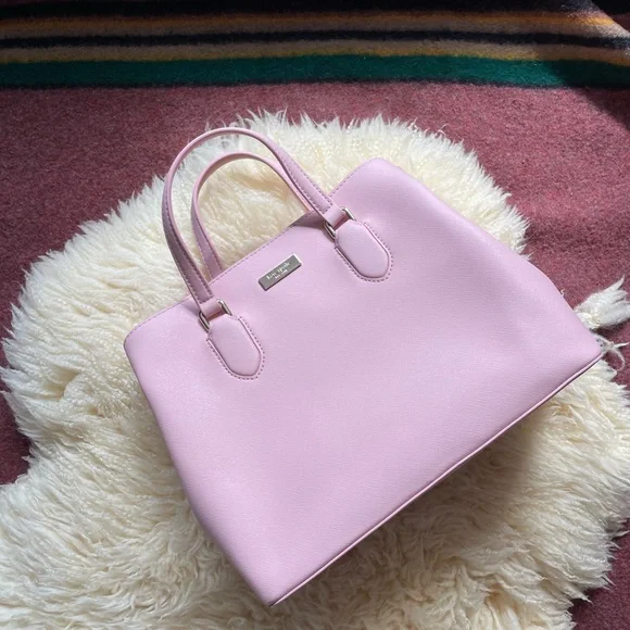 Like New Kate Spade Laurel Way Evangelie Rose Jade Saffiano leather satchel - Picture 2 of 14